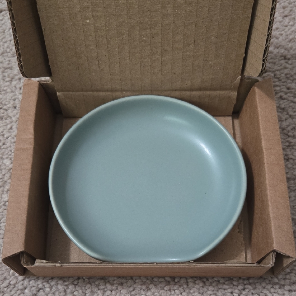 Elegant Blue Ceramic Plate